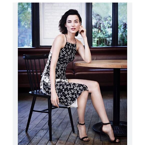 Tanya Taylor Asymmetrical Floral 100% Silk Midi Dress - Picture 2 of 13